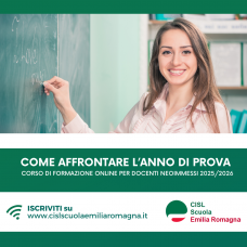 COME AFFRONTARE L’ANNO DI PROVA